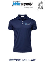 Peter Millar Mens Solid Performance Polo - Self Collar - Lynchburg Winsupply