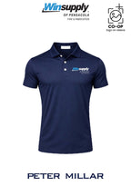 Peter Millar Mens Solid Performance Polo - Self Collar - Winsupply Pensacola Fire & Fabrication