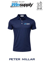Peter Millar Mens Solid Performance Polo - Self Collar - Thames Valley Winsupply