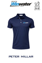 Peter Millar Mens Solid Performance Polo - Self Collar - Wichita Winwater