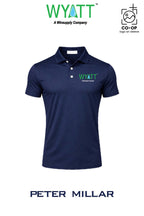 Peter Millar Mens Solid Performance Polo - Self Collar - Wyatt Irrigation of Santa Rosa