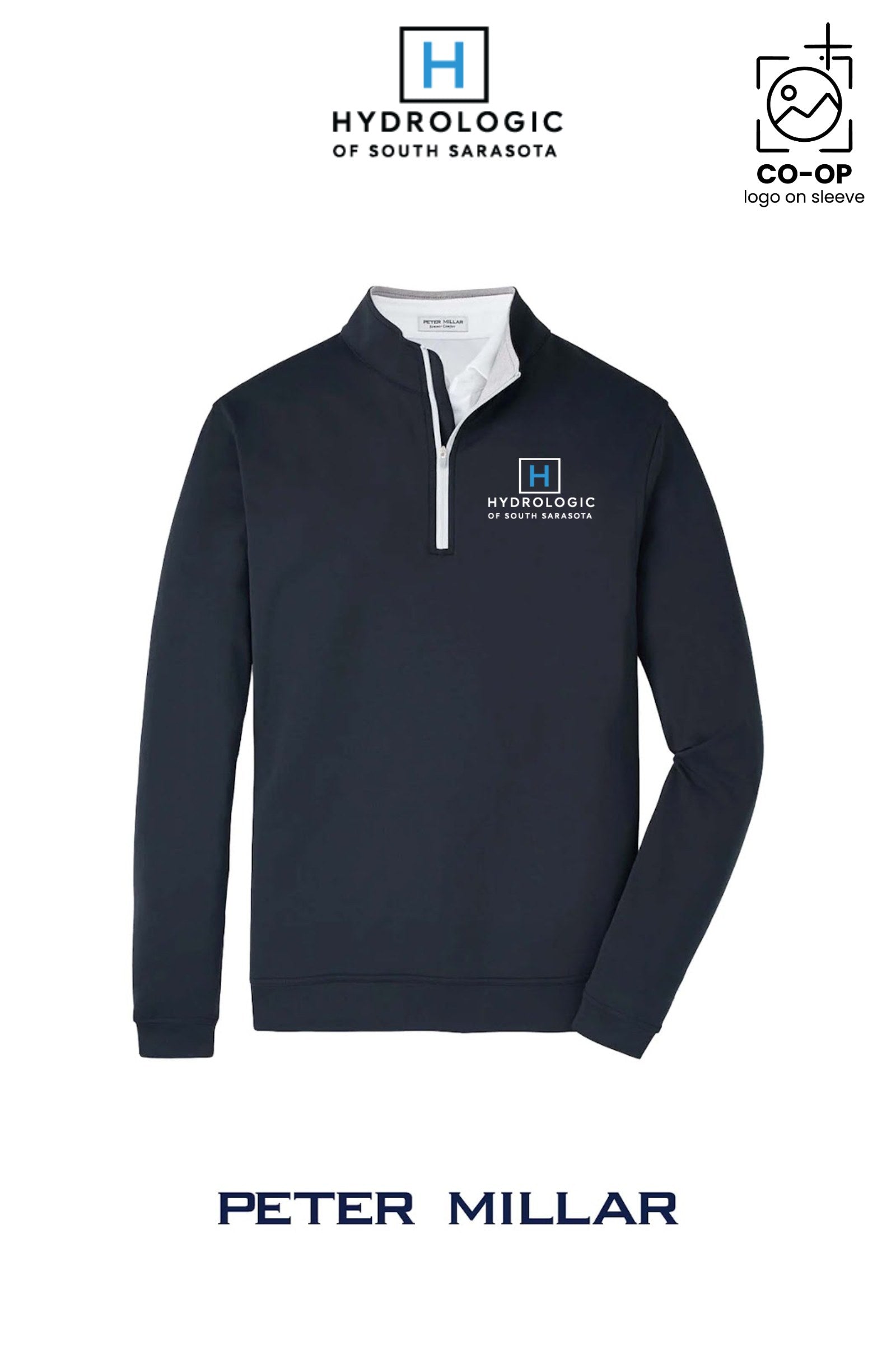 Peter Millar Mens Perth Performance Quarter-Zip - Winsupply Sarasota FL Co.