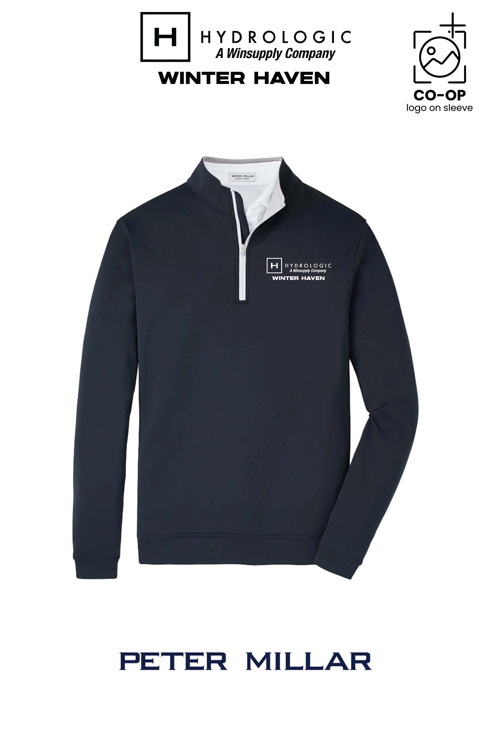Peter Millar Mens Perth Performance Quarter-Zip - Winsupply of Winter Haven