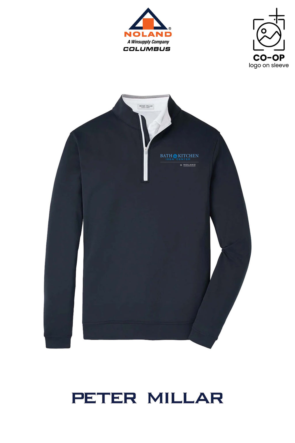 Peter Millar Mens Perth Performance Quarter-Zip - Columbus Noland
