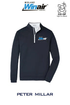 Peter Millar Mens Perth Performance Quarter-Zip - Midland Winair