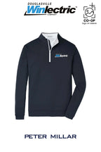 Peter Millar Mens Perth Performance Quarter-Zip - Douglasville Winlectric