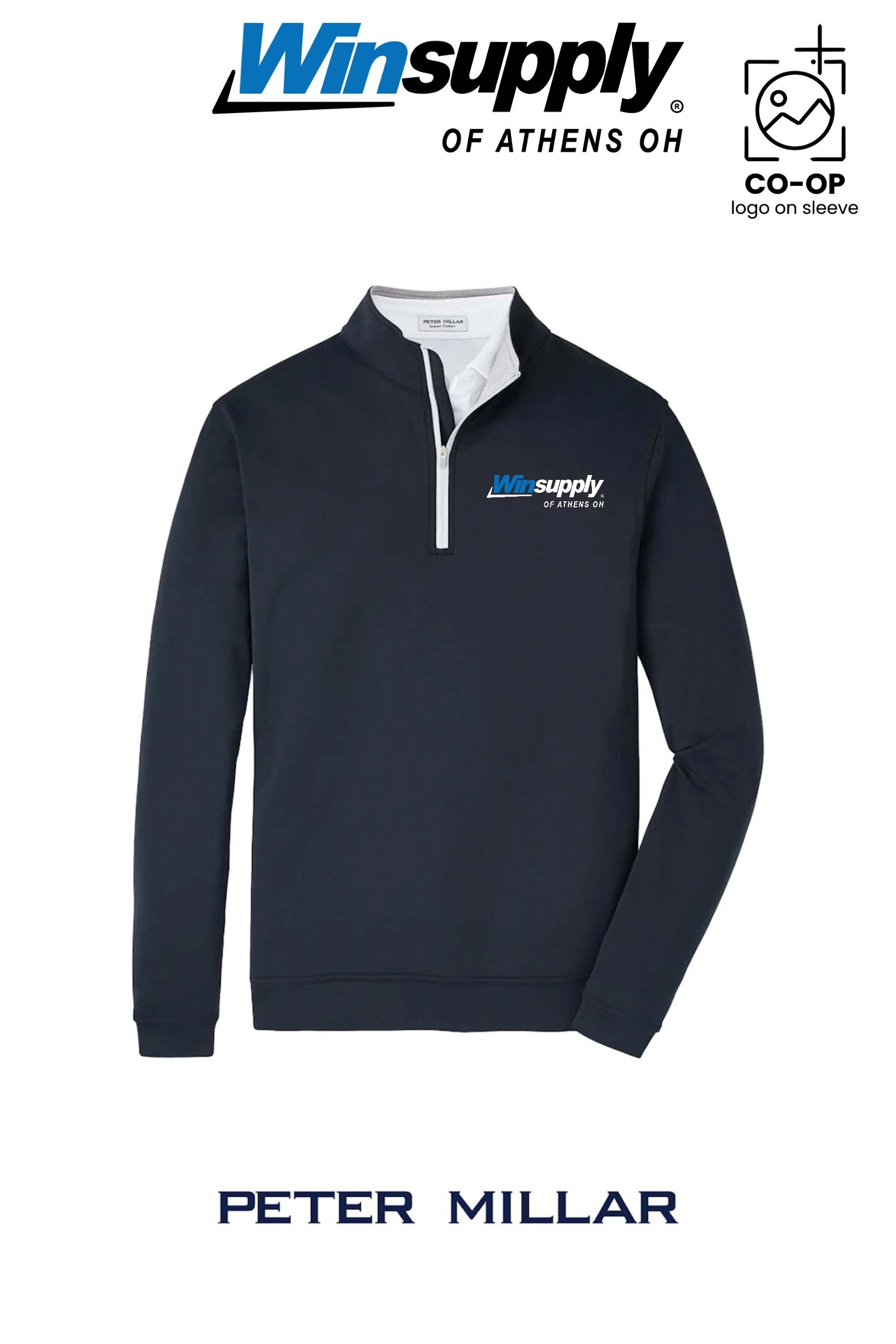 Peter Millar Mens Perth Performance Quarter-Zip - Winsupply of Athens OH