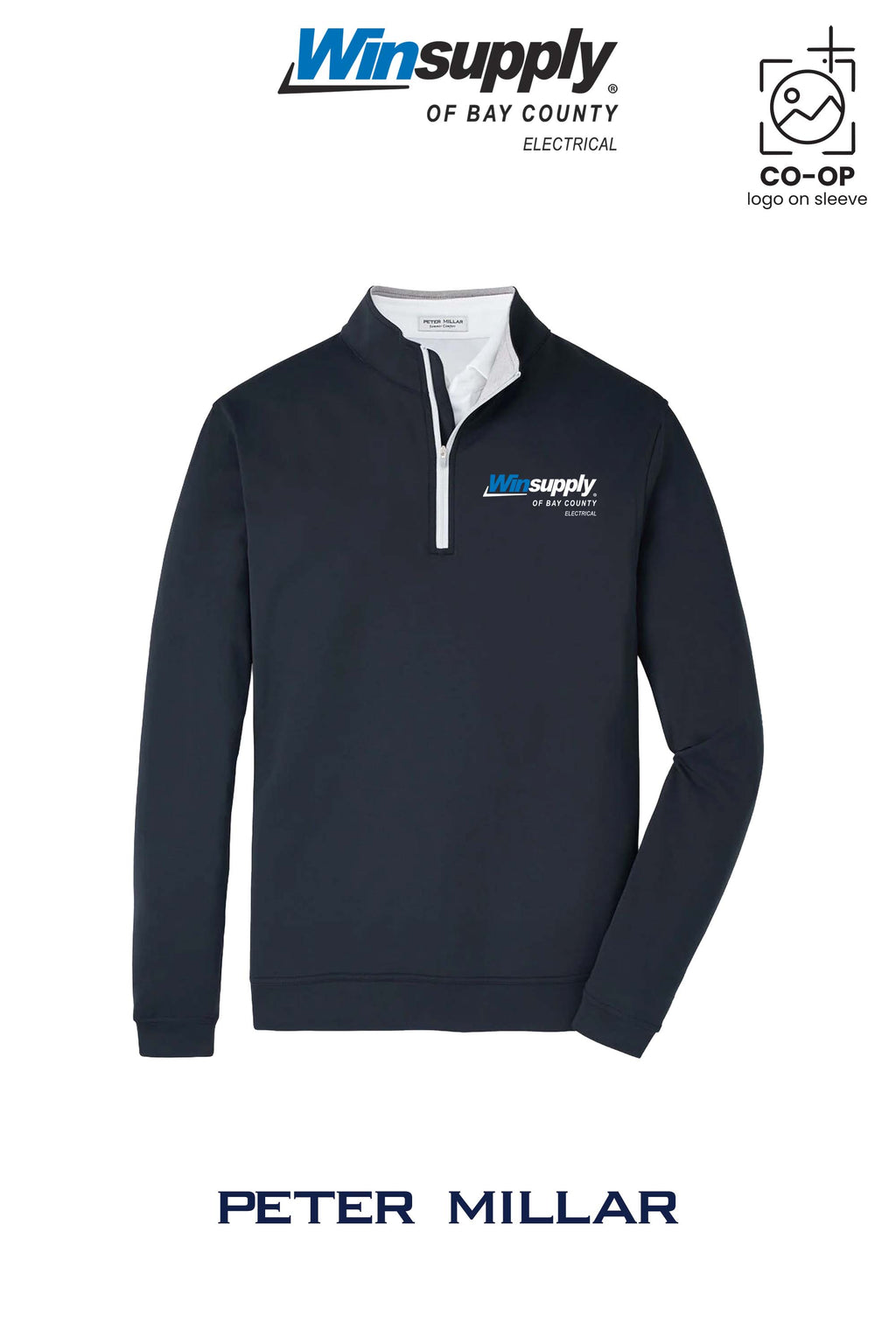 Peter Millar Mens Perth Performance Quarter-Zip - Winsupply Bay County FL