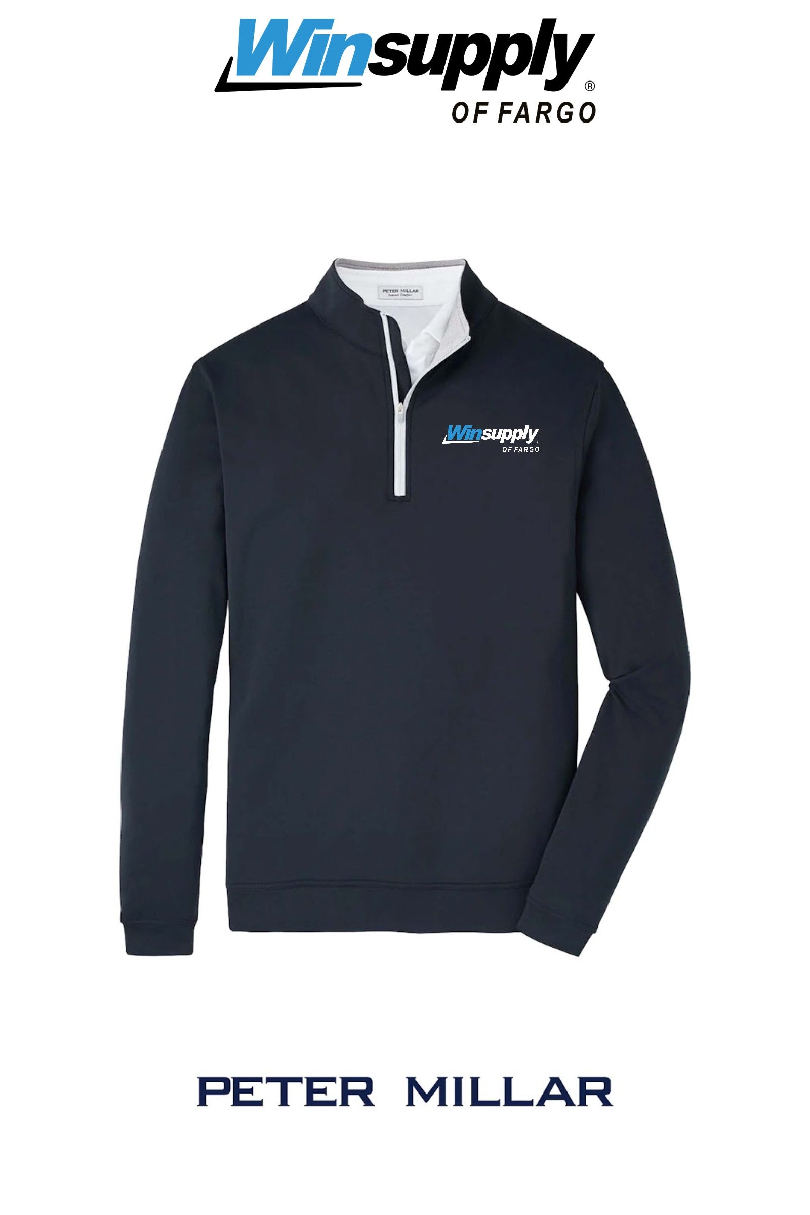 Peter Millar Mens Perth Performance Quarter-Zip - Winsupply of Fargo