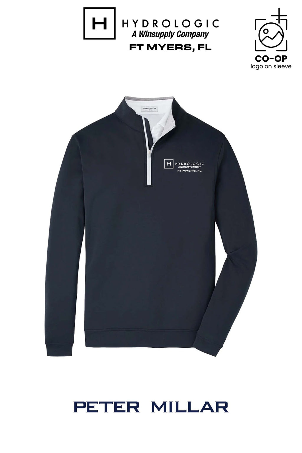 Peter Millar Mens Perth Performance Quarter-Zip - Winsupply Ft Myers FL Co.