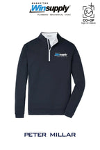 Peter Millar Mens Perth Performance Quarter-Zip - Manhattan Winsupply