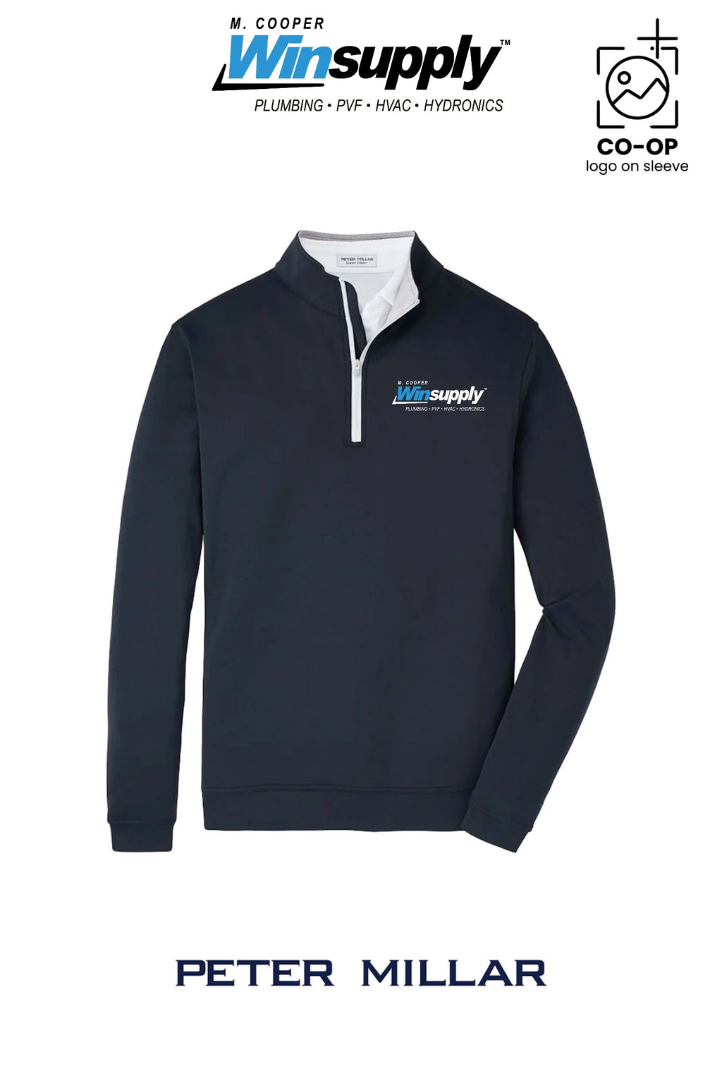Peter Millar Mens Perth Performance Quarter-Zip - M. Cooper Winsupply Co.