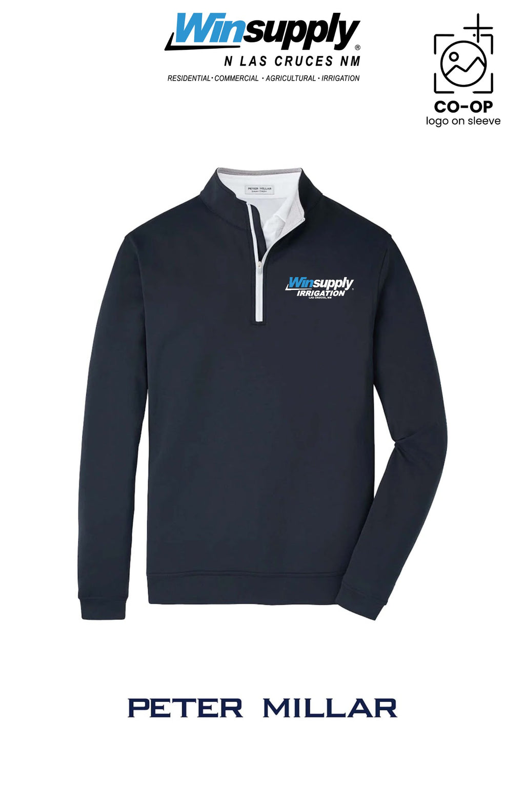 Peter Millar Mens Perth Performance Quarter-Zip - Winsupply N Las Cruces NM