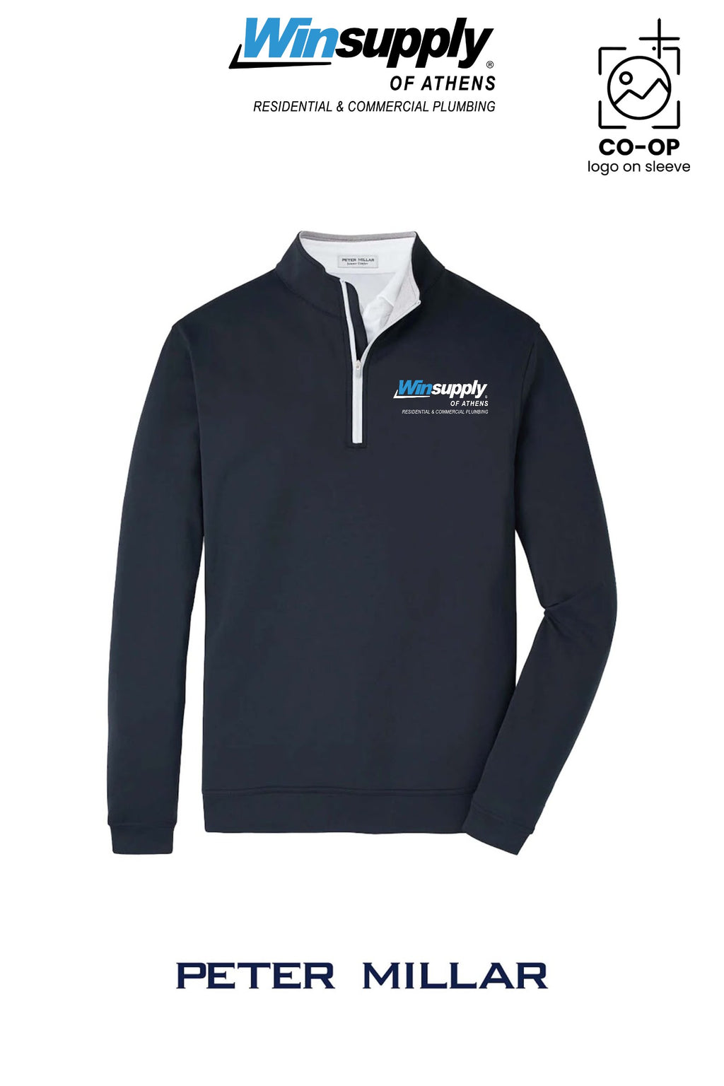 Peter Millar Mens Perth Performance Quarter-Zip - Winsupply of Athens