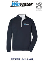 Peter Millar Mens Perth Performance Quarter-Zip - Wichita Winwater