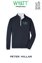Peter Millar Mens Perth Performance Quarter-Zip - Wyatt Irrigation of Santa Rosa
