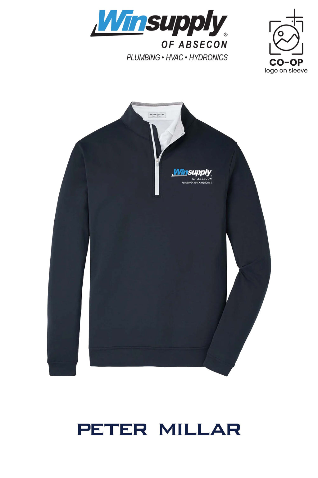 Peter Millar Mens Perth Performance Quarter-Zip - Winsupply of Absecon