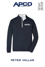Peter Millar Mens Perth Performance Quarter-Zip - APCO Supply - Indianapolis