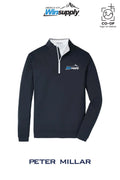 Peter Millar Mens Perth Performance Quarter-Zip - Winsupply Emerald City