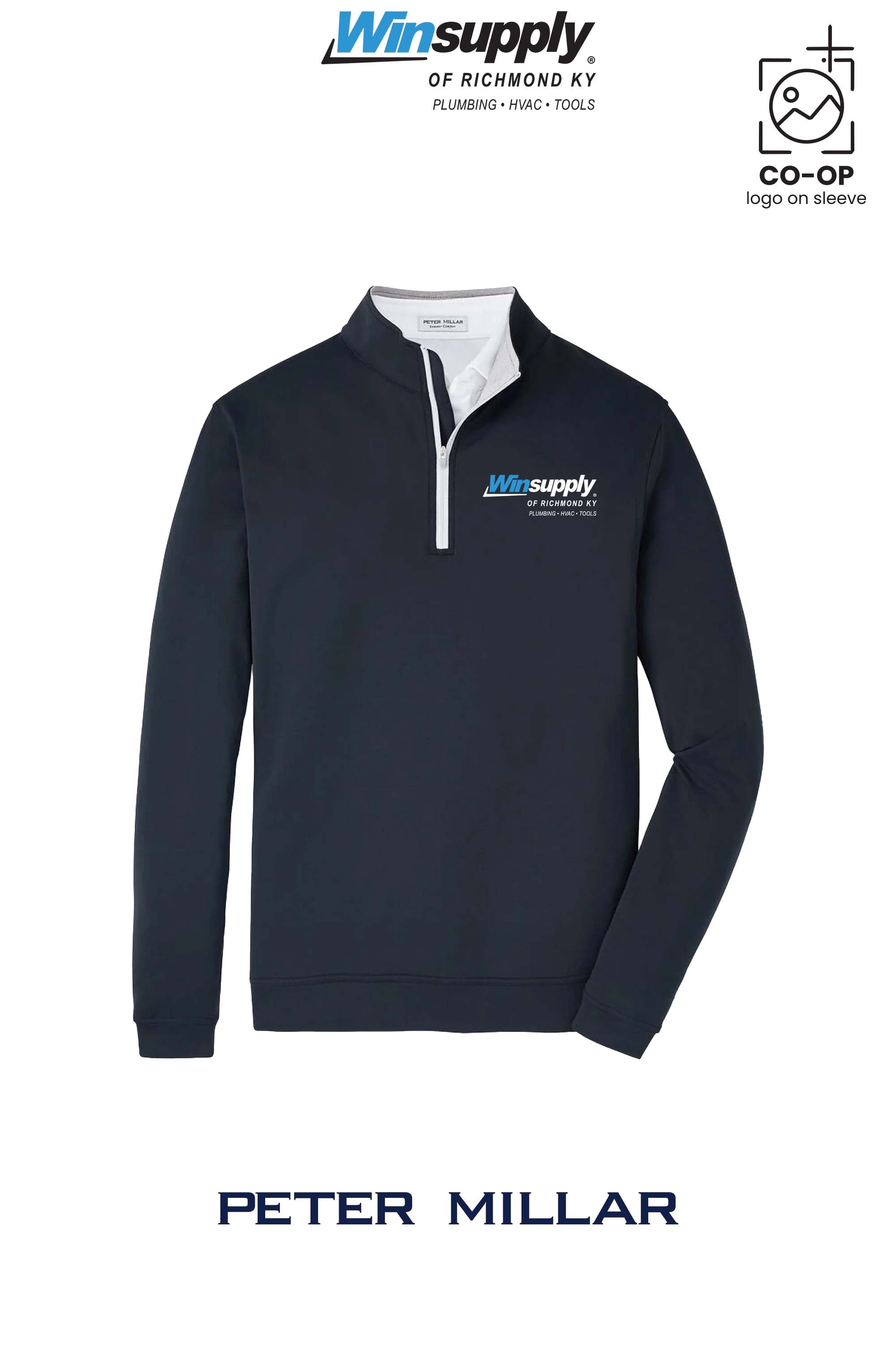 Peter Millar Mens Perth Performance Quarter-Zip - Winsupply of Richmond KY