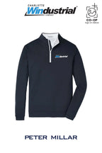 Peter Millar Mens Perth Performance Quarter-Zip - Charlotte Windustrial