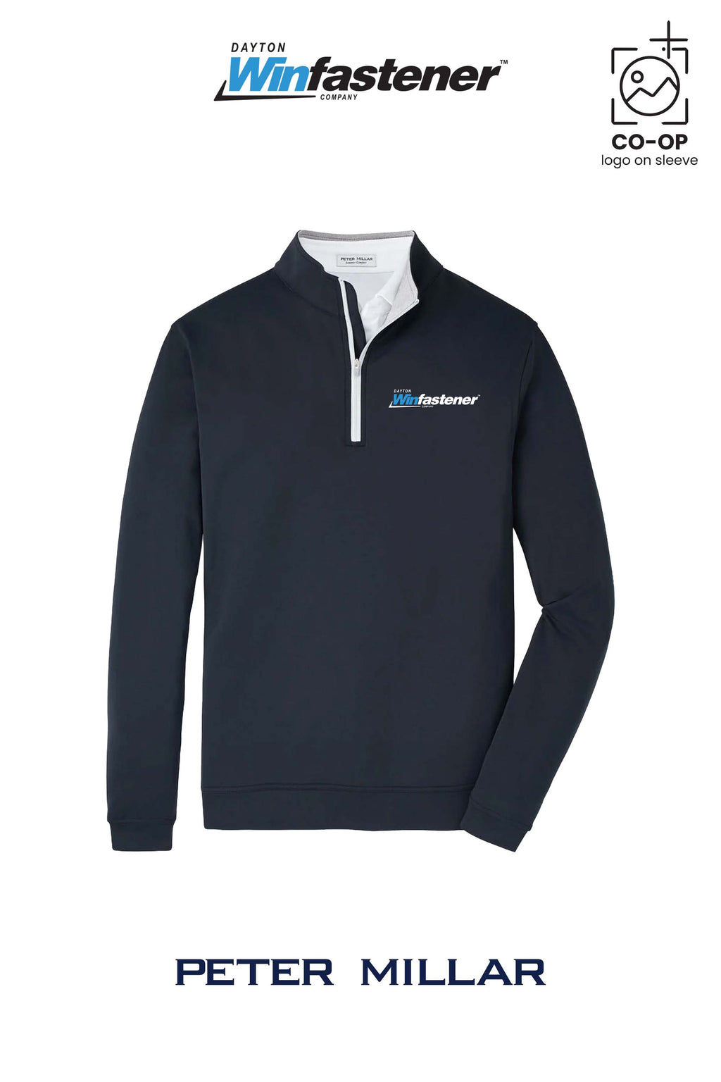 Peter Millar Mens Perth Performance Quarter-Zip - Dayton Winfastener