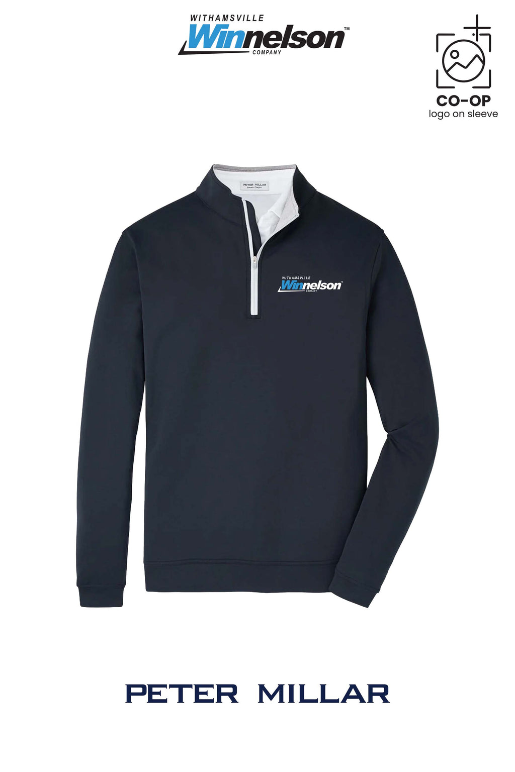 Peter Millar Mens Perth Performance Quarter-Zip - Withamsville Winnelson