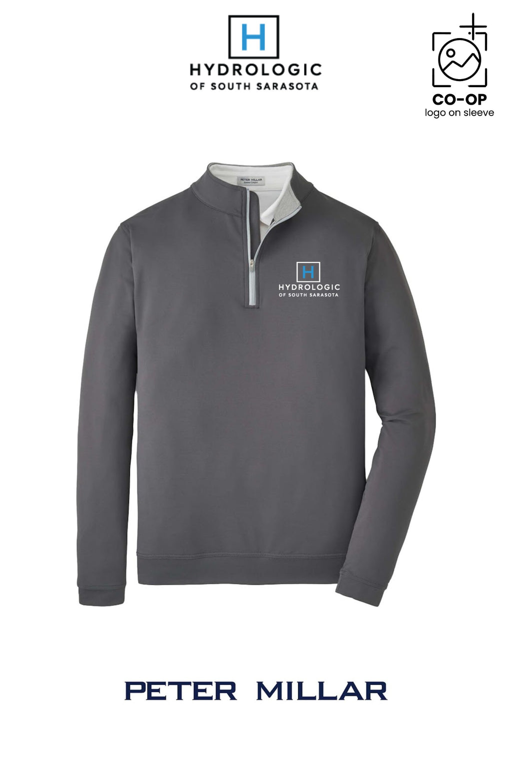 Peter Millar Mens Perth Performance Quarter-Zip - Winsupply Sarasota FL Co.