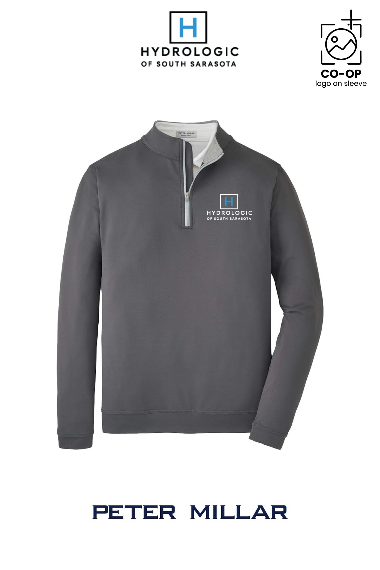 Peter Millar Mens Perth Performance Quarter-Zip - Winsupply Sarasota FL Co.