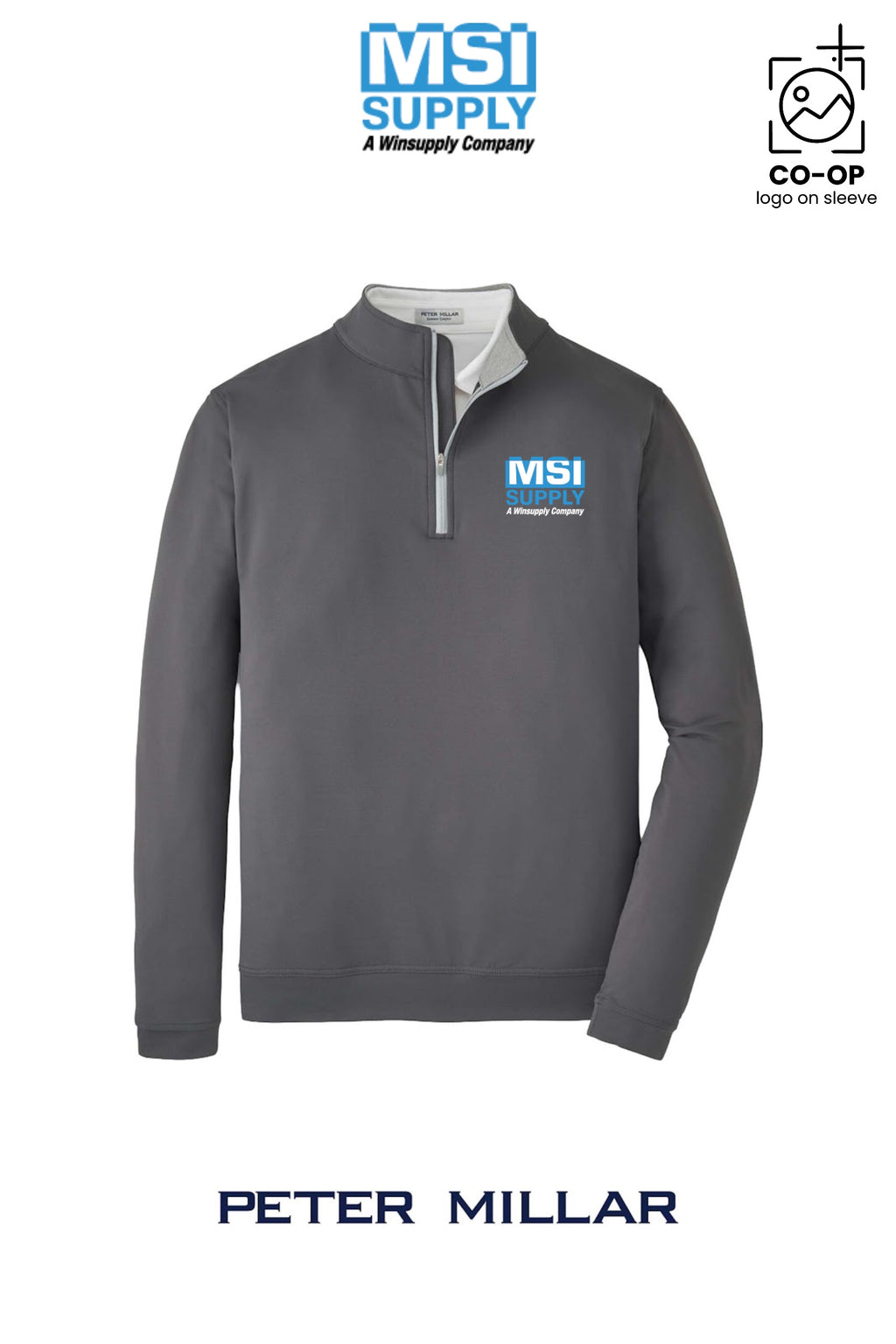 Peter Millar Mens Perth Performance Quarter-Zip - MSI Supply Houston