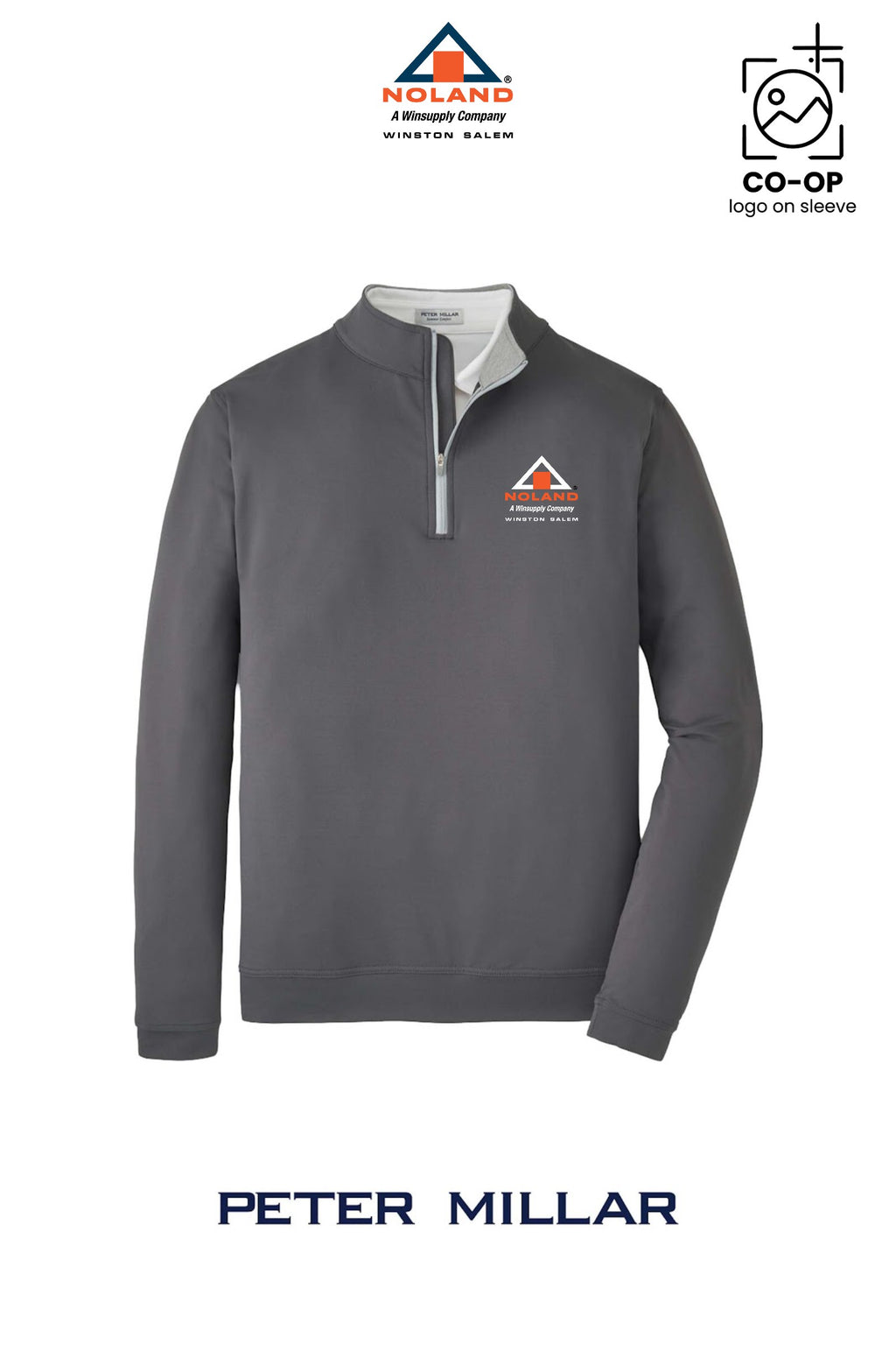 Peter Millar Mens Perth Performance Quarter-Zip - Winston Salem Noland