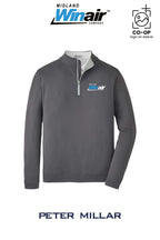 Peter Millar Mens Perth Performance Quarter-Zip - Midland Winair