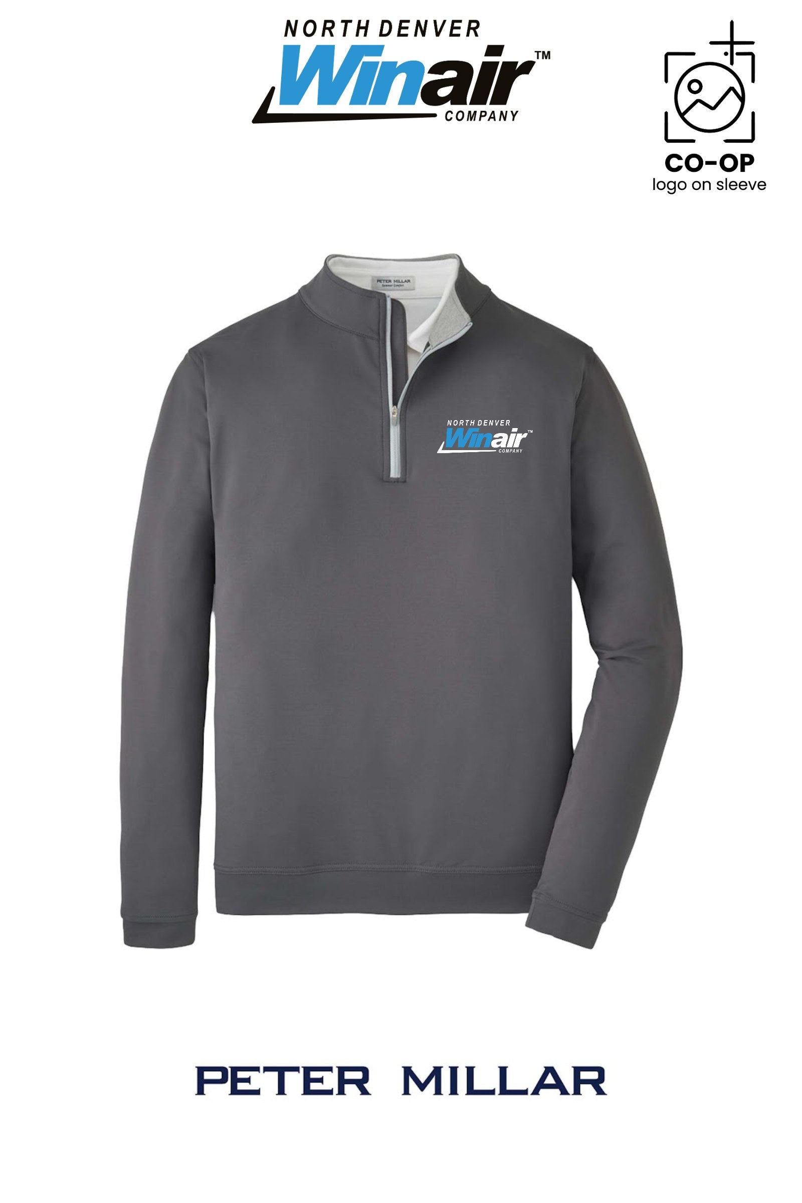 Peter Millar Mens Perth Performance Quarter-Zip - North Denver Winair