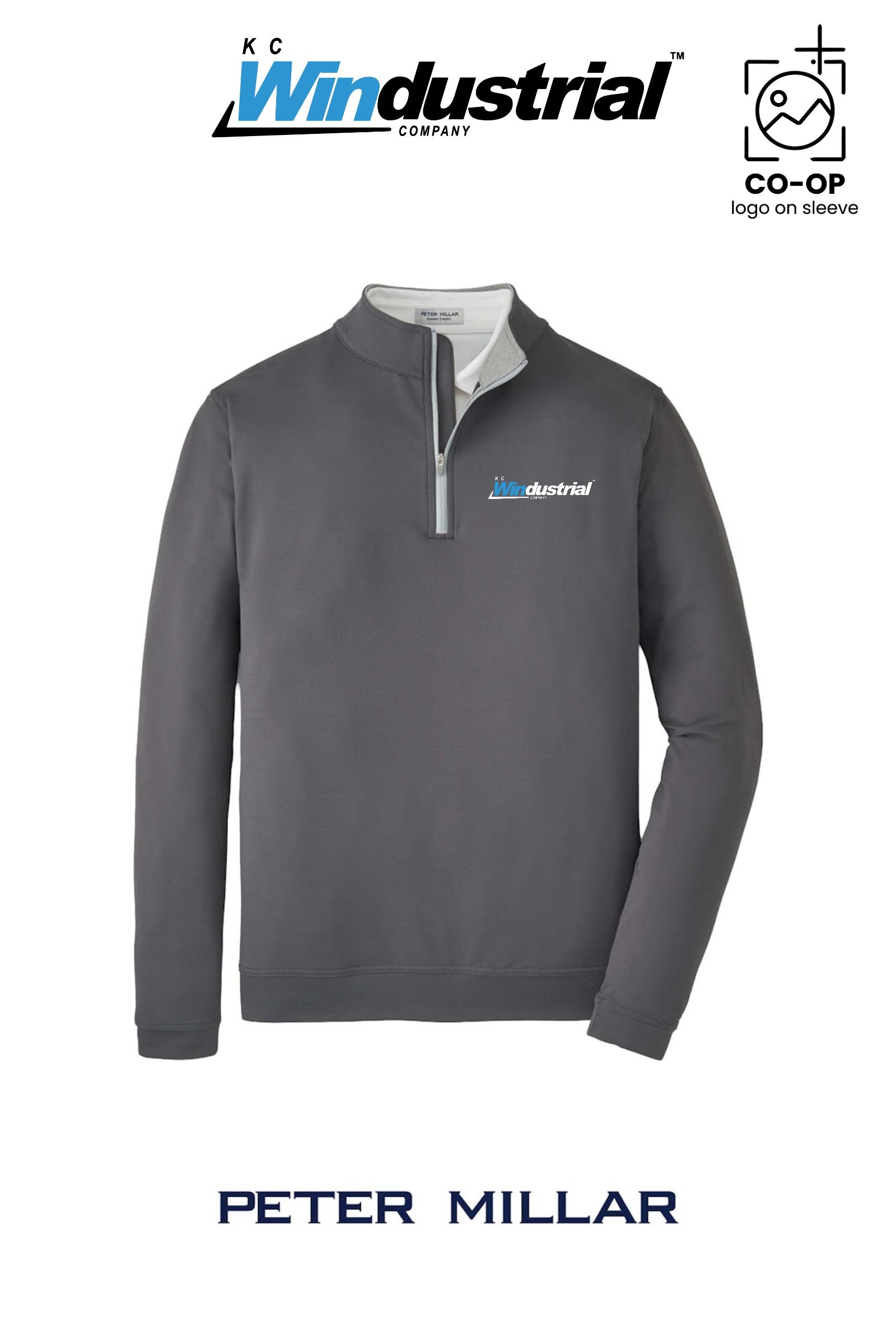 Peter Millar Mens Perth Performance Quarter-Zip - KC Windustrial