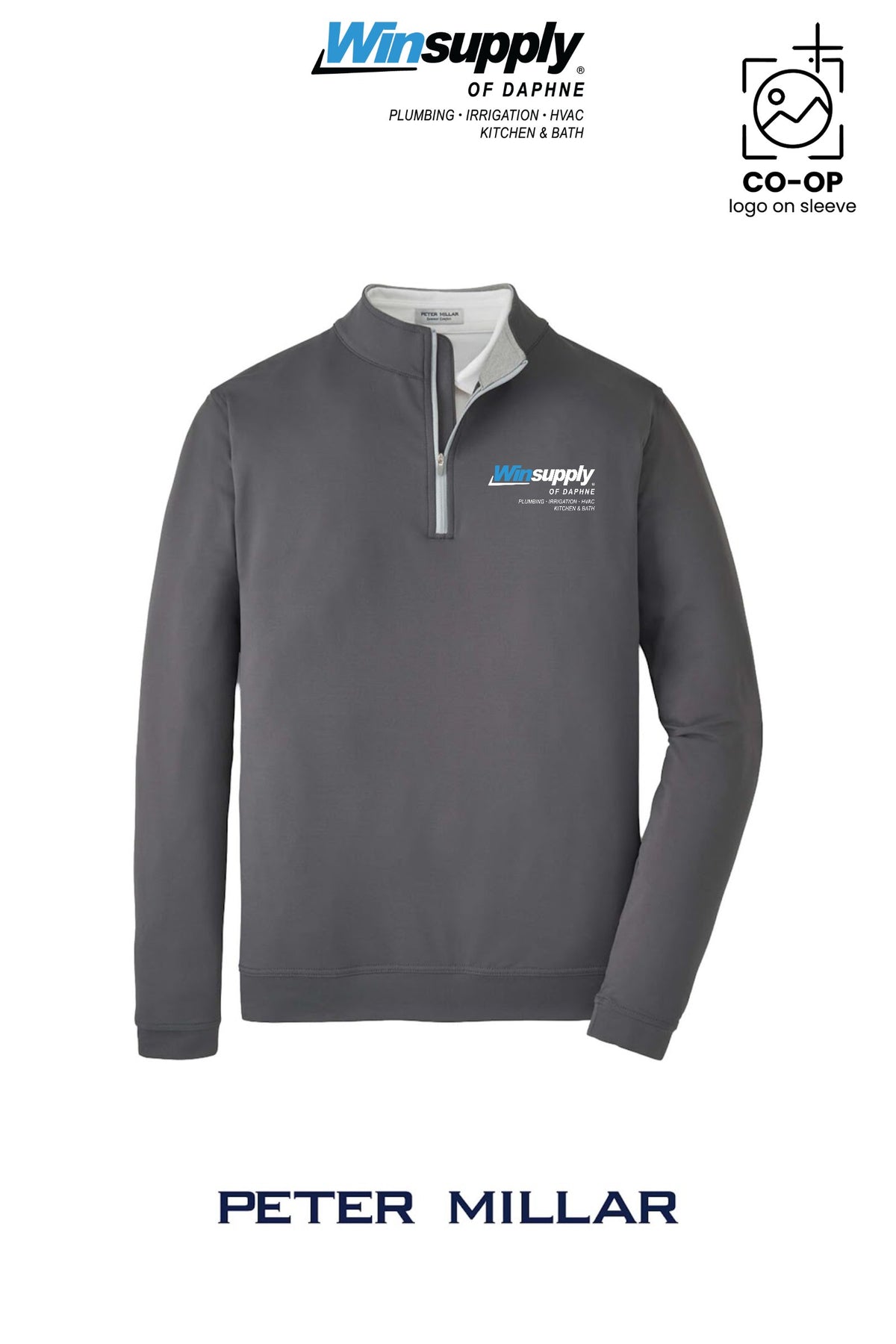Peter Millar Mens Perth Performance Quarter-Zip - Winsupply of Daphne