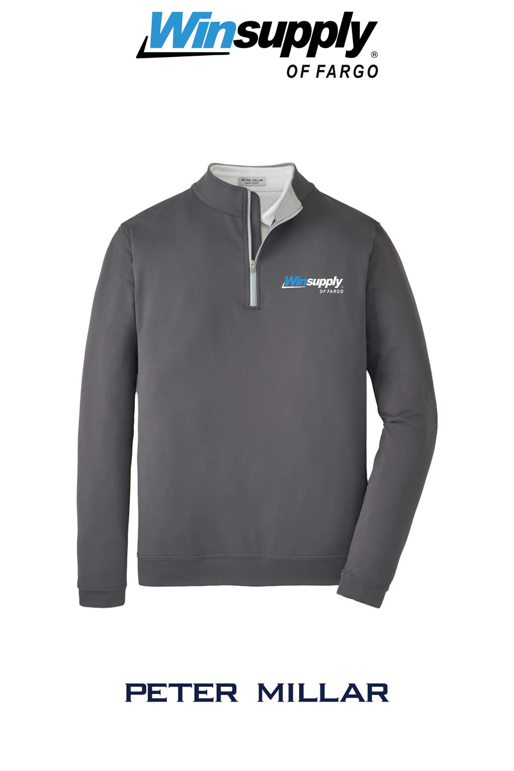 Peter Millar Mens Perth Performance Quarter-Zip - Winsupply of Fargo