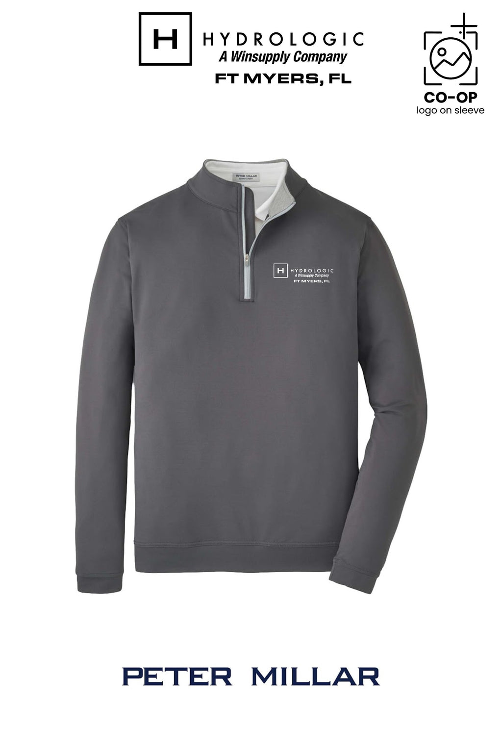 Peter Millar Mens Perth Performance Quarter-Zip - Winsupply Ft Myers FL Co.