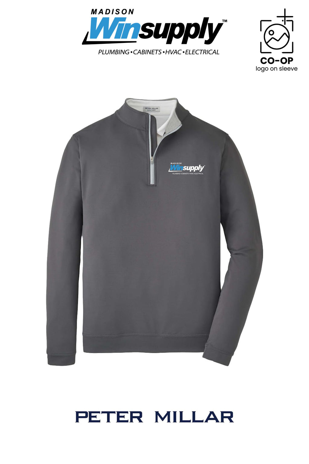 Peter Millar Mens Perth Performance Quarter-Zip - Madison Winsupply