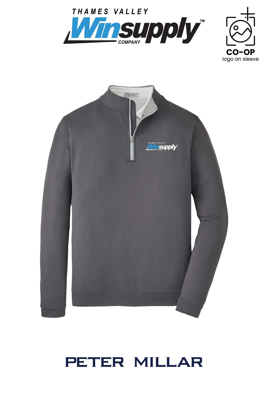 Peter Millar Mens Perth Performance Quarter-Zip - Thames Valley Winsupply