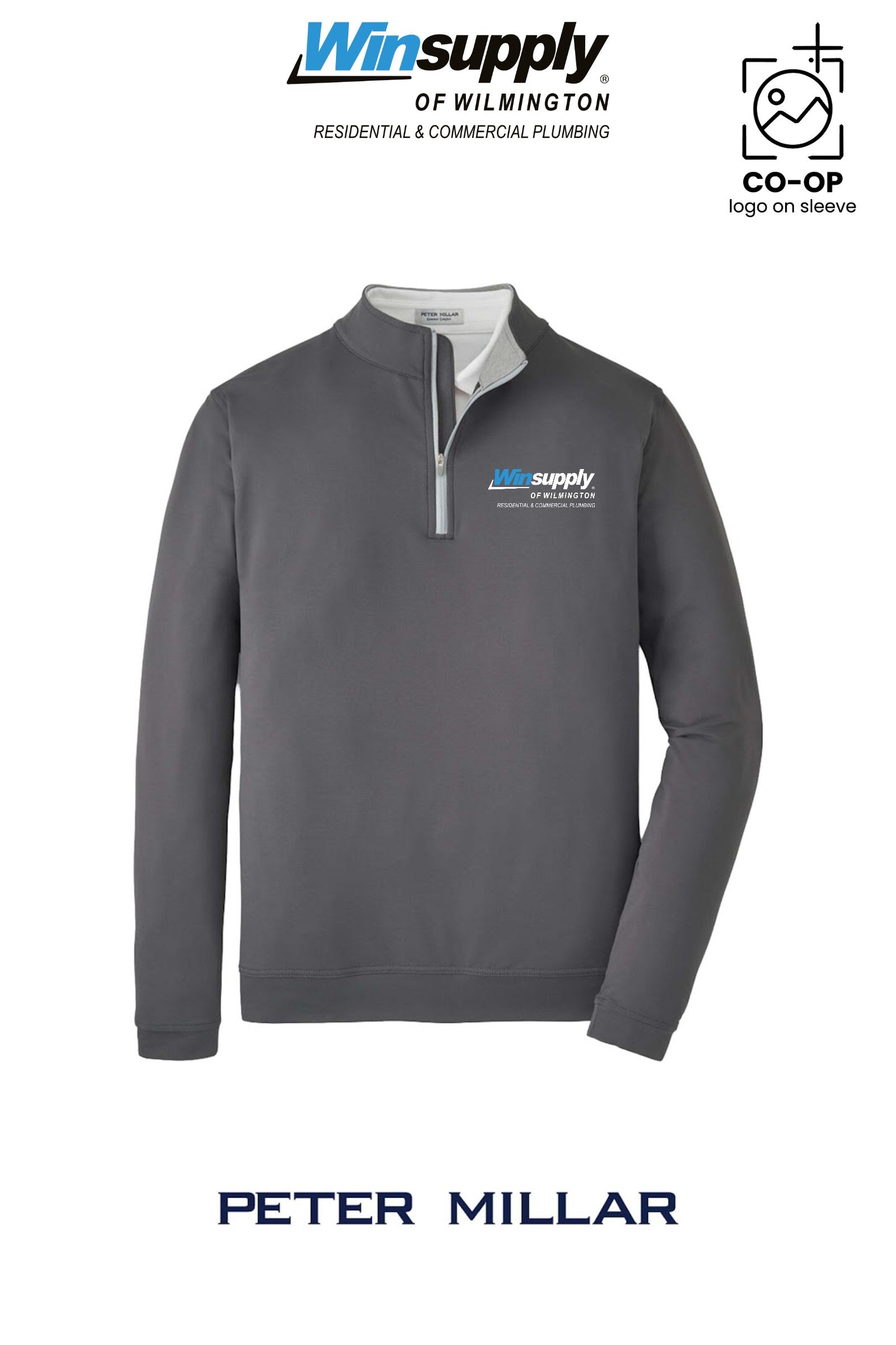Peter Millar Mens Perth Performance Quarter-Zip - Winsupply of Wilmington