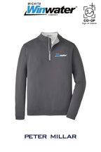 Peter Millar Mens Perth Performance Quarter-Zip - Wichita Winwater