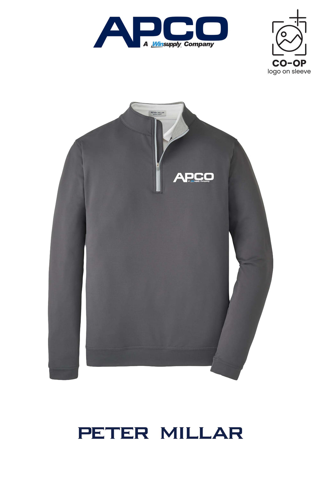 Peter Millar Mens Perth Performance Quarter-Zip - APCO Supply - Indianapolis