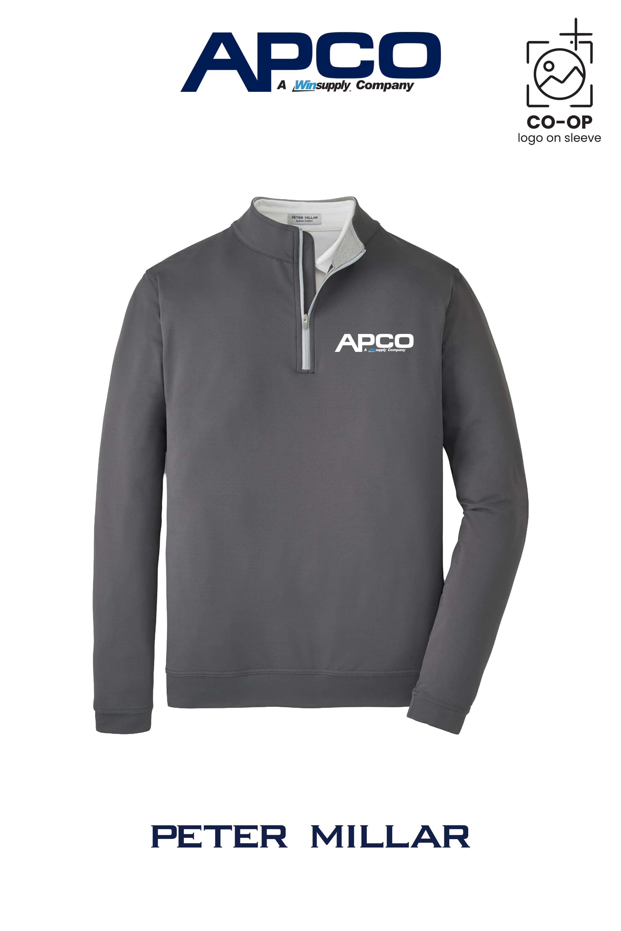 Peter Millar Mens Perth Performance Quarter-Zip - APCO Supply - Indianapolis