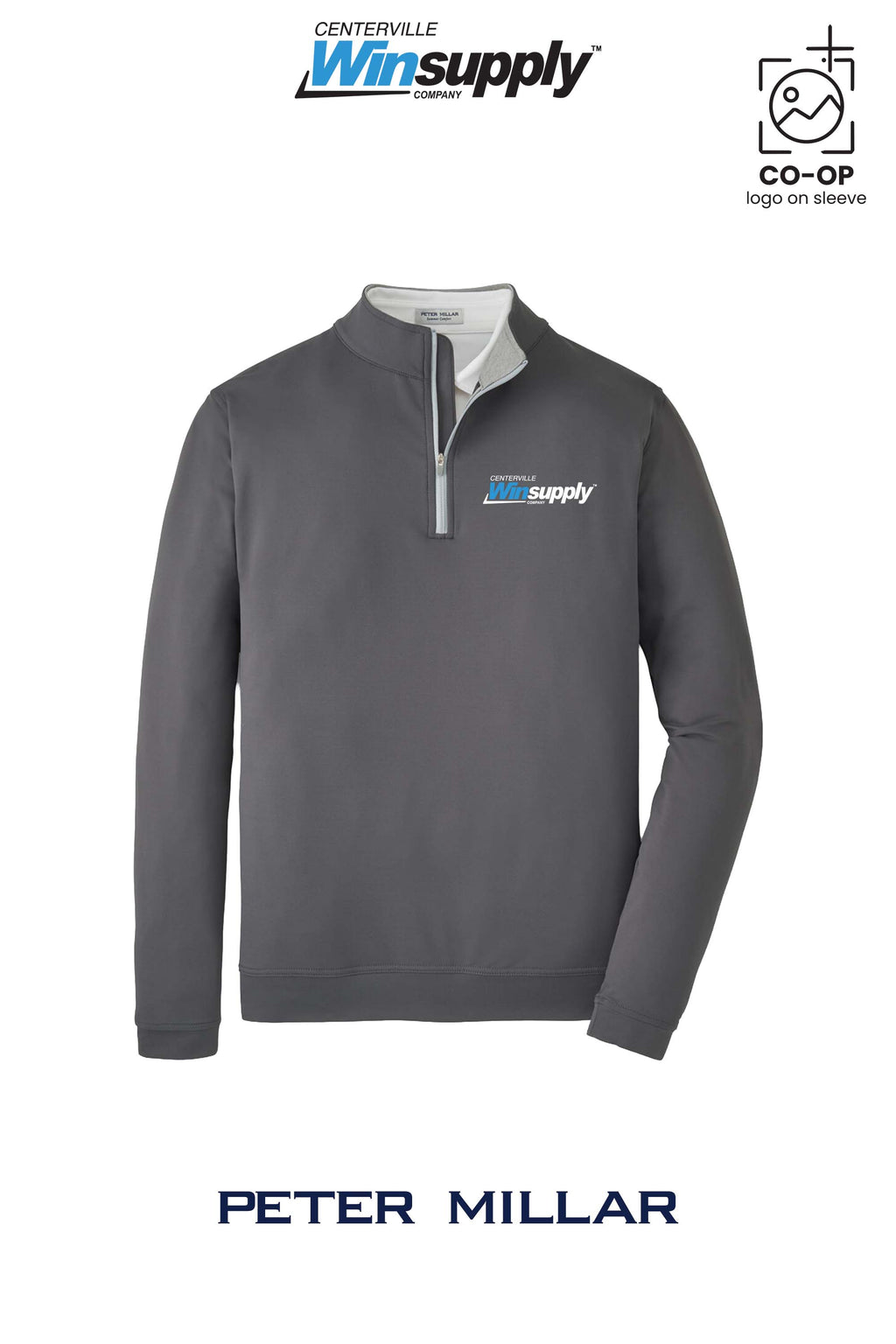 Peter Millar Mens Perth Performance Quarter-Zip - Winsupply Centerville OH