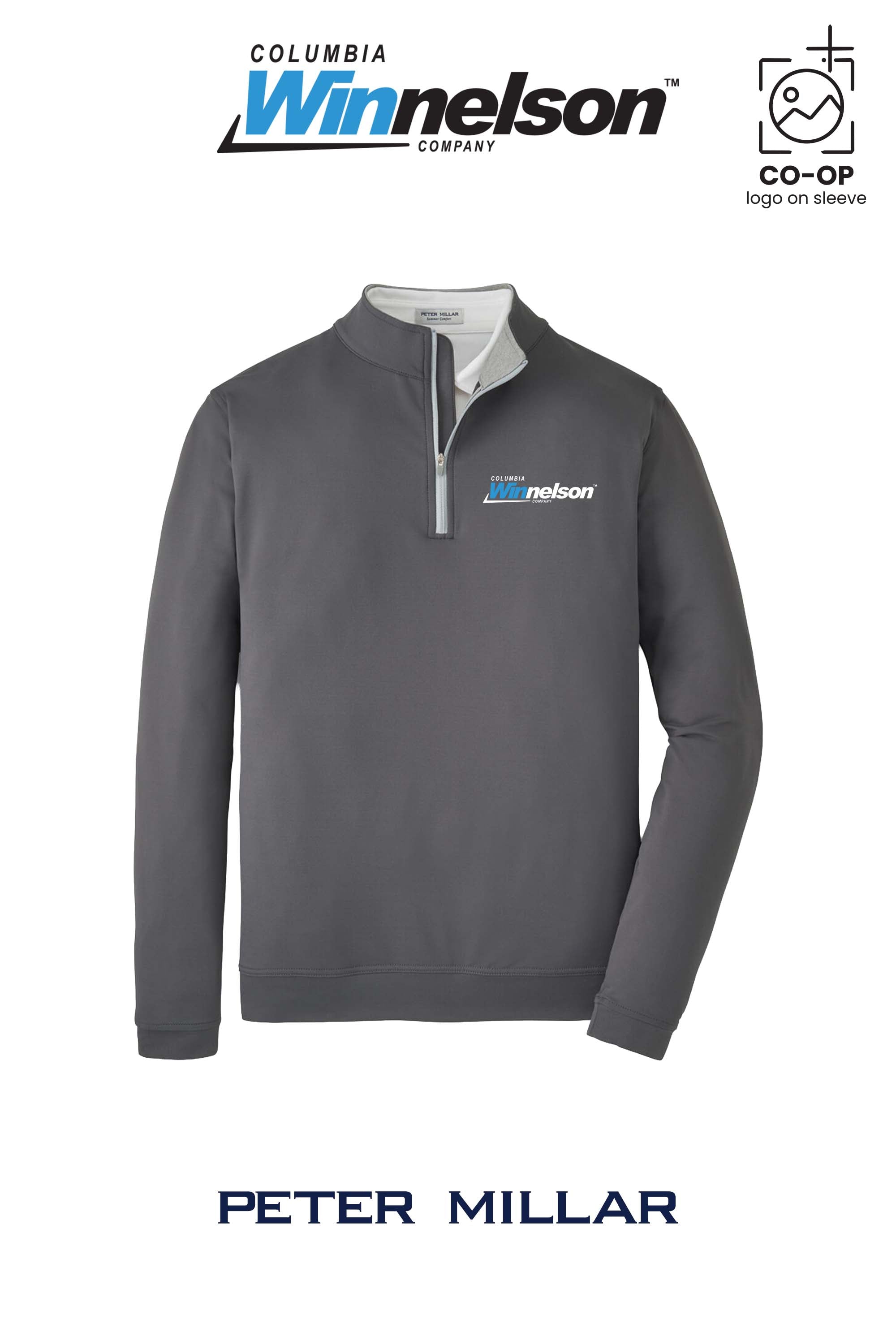 Peter Millar Mens Perth Performance Quarter-Zip - Columbia MO Winnelson
