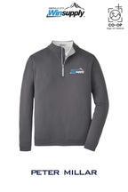 Peter Millar Mens Perth Performance Quarter-Zip - Winsupply Emerald City