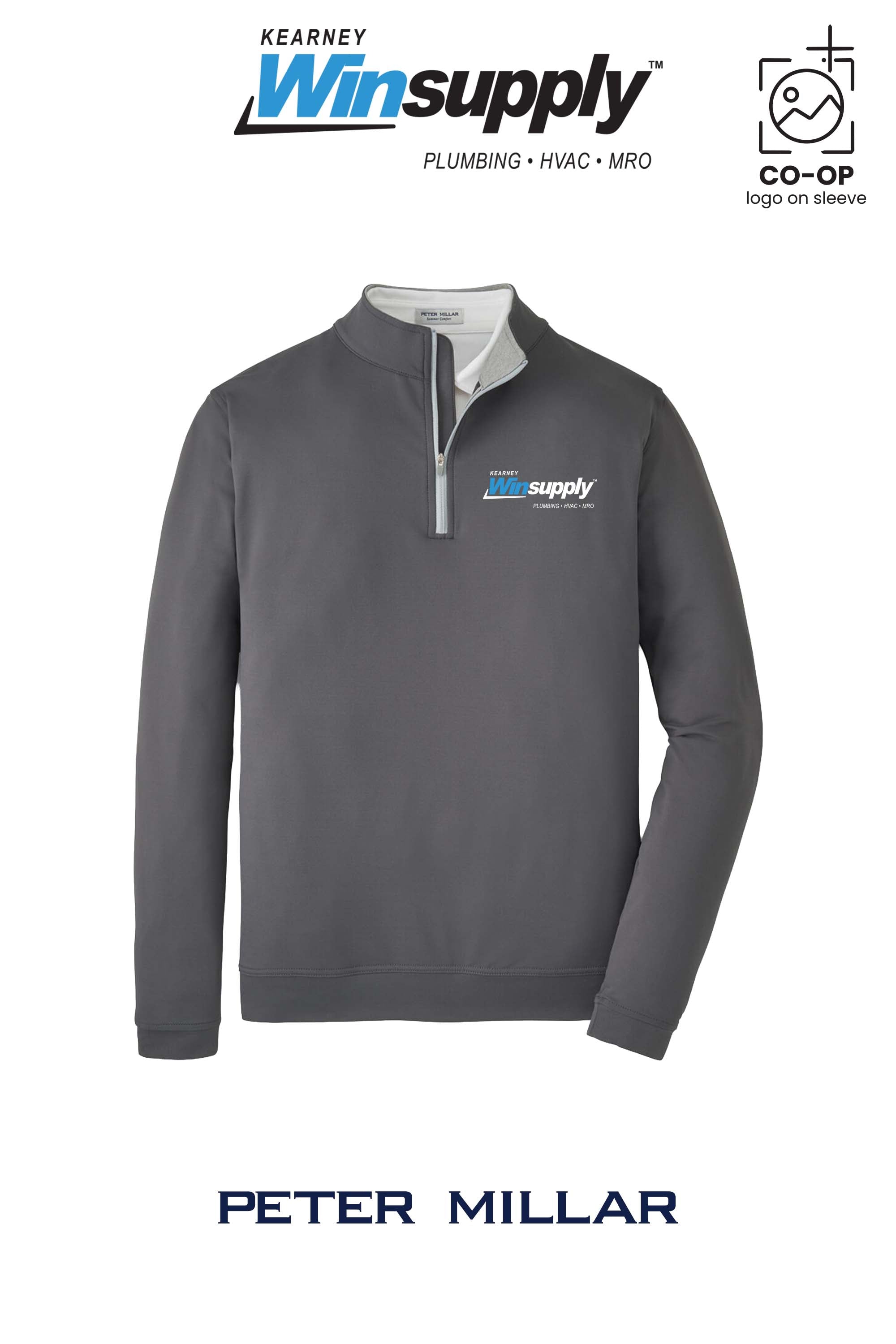 Peter Millar Mens Perth Performance Quarter-Zip - Kearney Winsupply