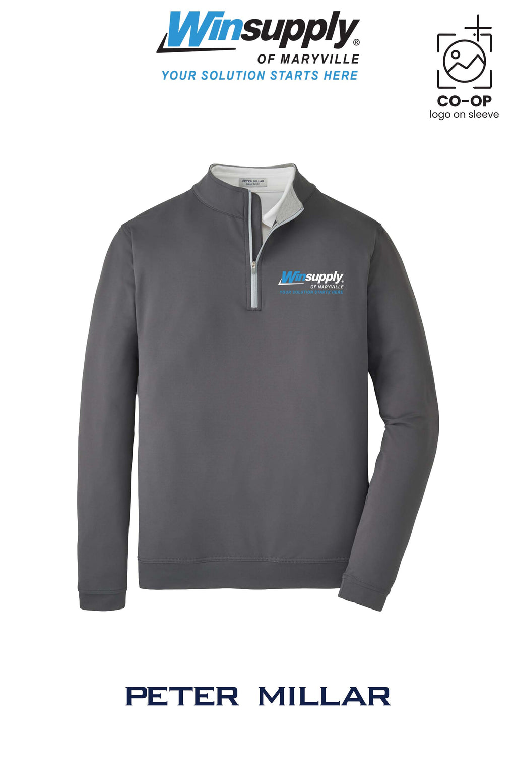 Peter Millar Mens Perth Performance Quarter-Zip - Winsupply of Maryville