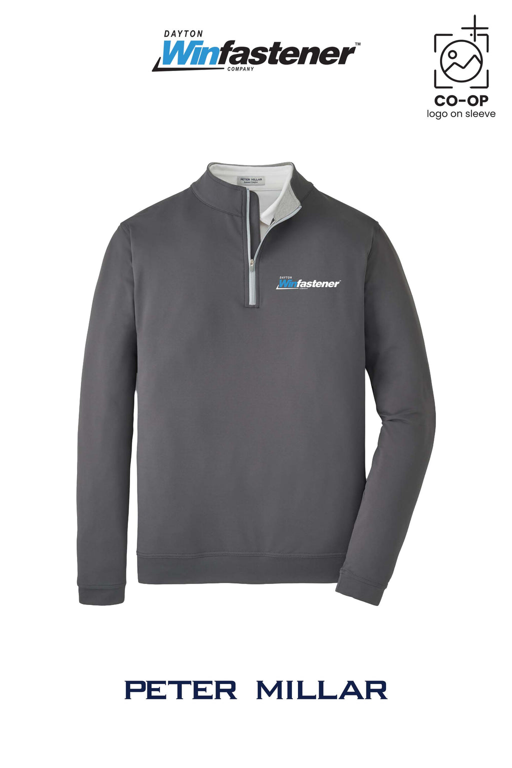Peter Millar Mens Perth Performance Quarter-Zip - Dayton Winfastener