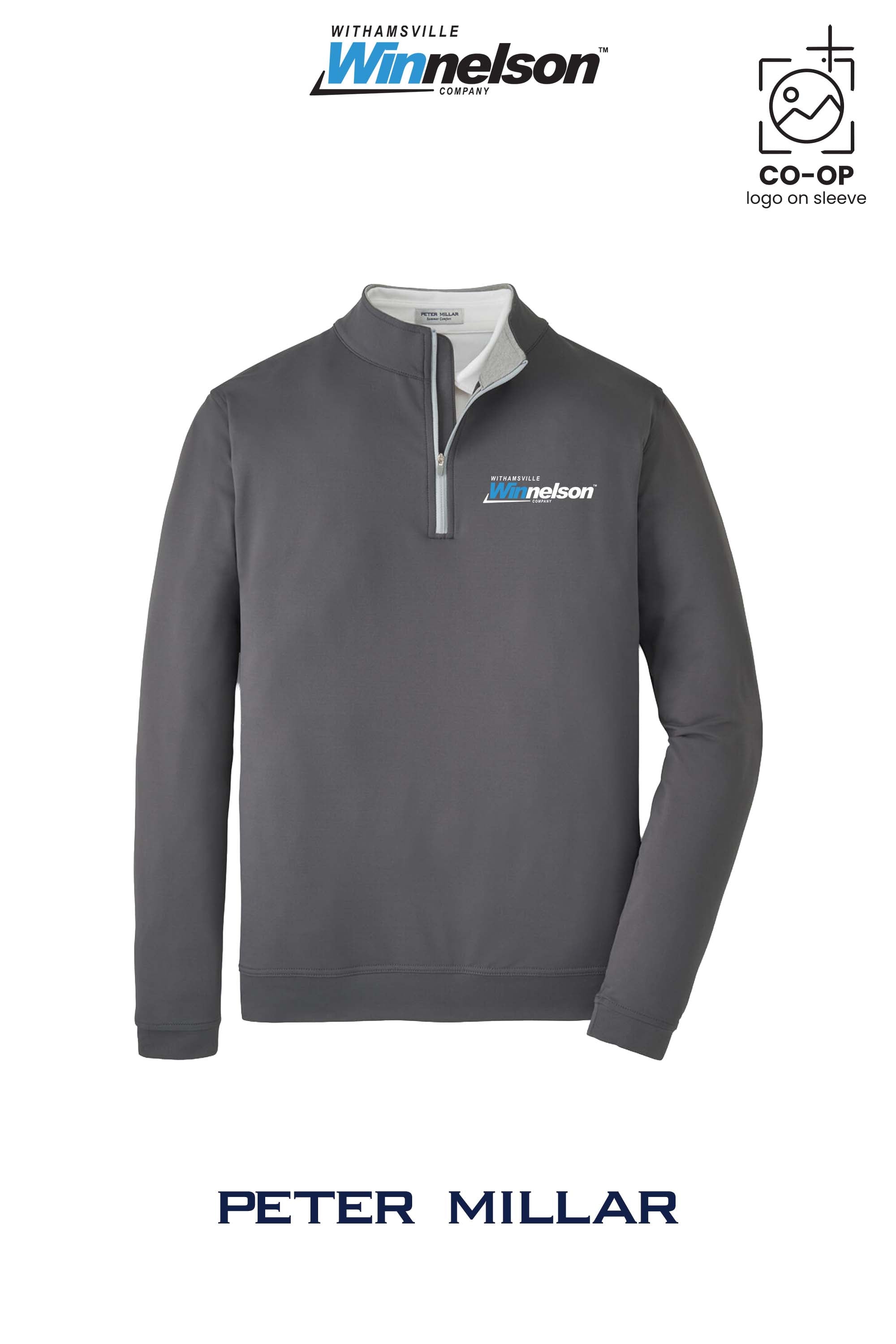 Peter Millar Mens Perth Performance Quarter-Zip - Withamsville Winnelson